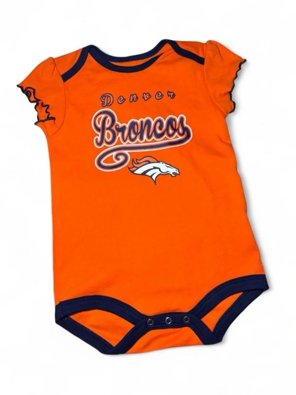 NWOT NFL Denver Broncos Orange Infant Onsie 18months